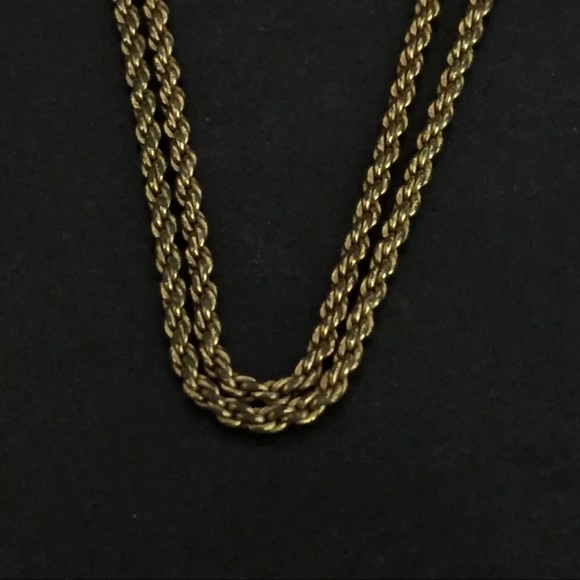 AUTH Christian Dior CD Logo Necklace Gold - Picture 4 of 6